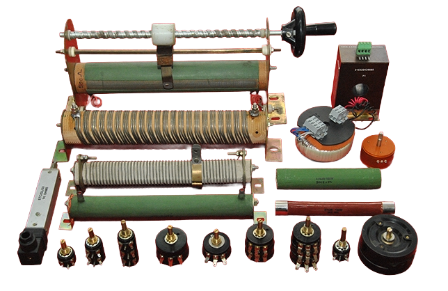Assorted wire wound resistors and rheostats